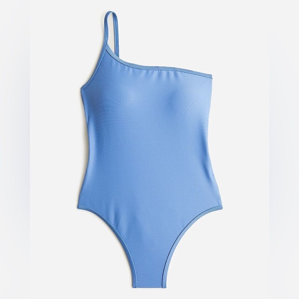 J Crew Ribbed one-strap one-piece